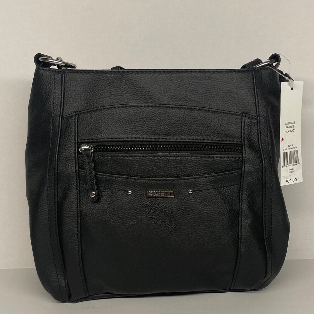 Rosetti Crossbody Bag - Black - fuax leather - With Tags